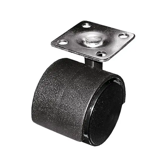 Опора колесная ОК40 мм  с  пятой серая