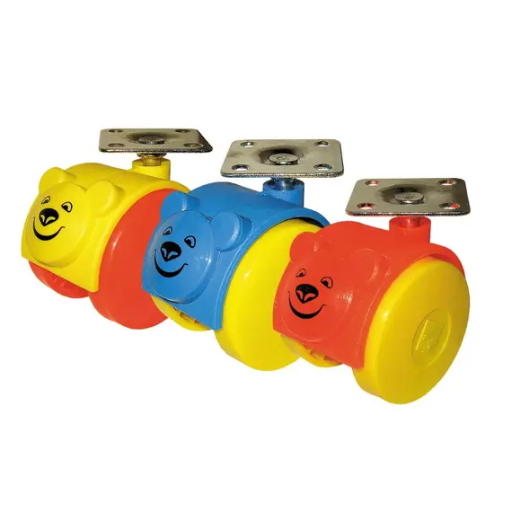 Опора колесная ОК 1 Желтый/Красный арт.ОКП50 Ж/Кр