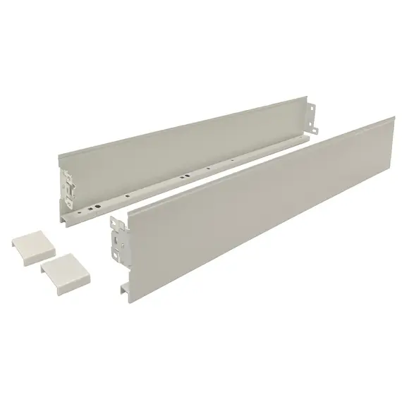 Боковые стенки ящика для направляющих CUBO, 500 мм, h=128 мм, серый арт.681-5500-7035