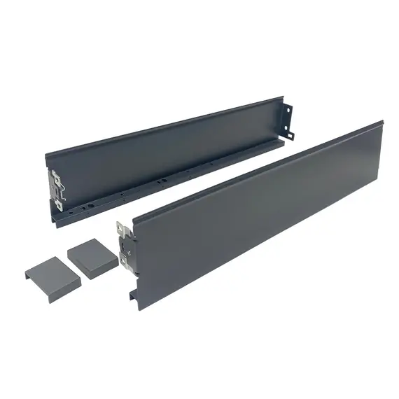 Боковые стенки ящика для направляющих CUBO, 450 мм, h=158 мм, антрацит арт.681-9450-7012