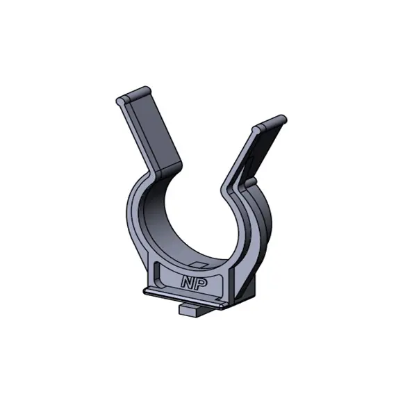 Клипса для пластикового цоколя неразборная (мешок), черная арт.НКПЧ-3000