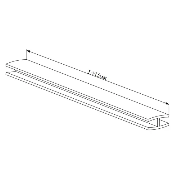 Соединитель ДВП, 11 мм, кашемир, 2,4 м арт.11.2400.кашемир