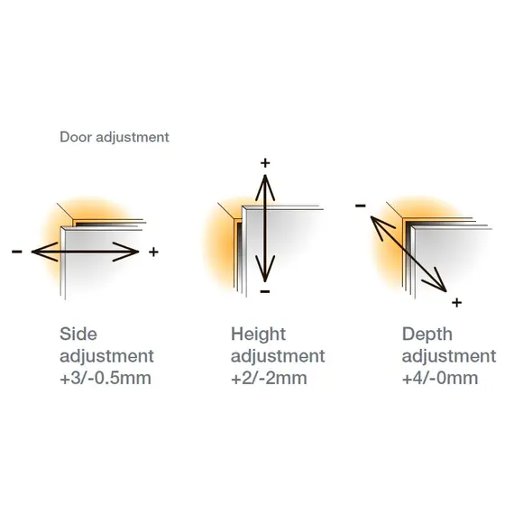 Петля B-type i3 с доводчиком Glissando угловая 45 110/45/18 мм арт.242-0H48-650-00 - 7
