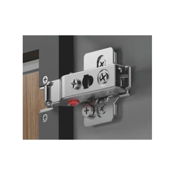 Петля 896 с регулировкой доводчика, для алю. профиля, Полунакладная, 28мм, Черный никель арт.896-0T50-981 - 1