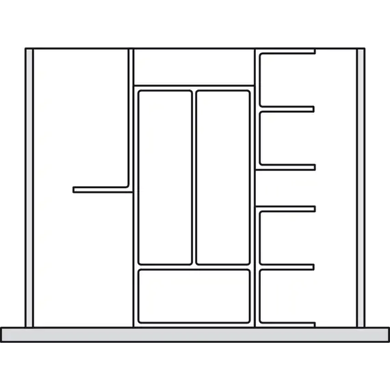 Разделители + коврик для ящика от 500 мм Connect Ninka арт.2298.01.50650 - 1