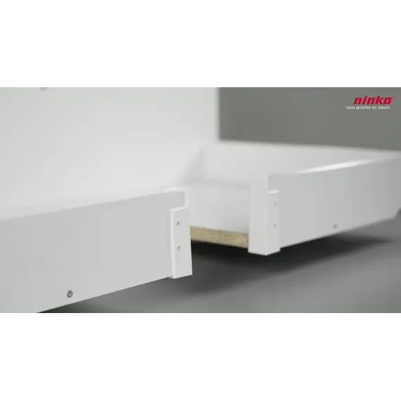 Левый фиксатор рамки для закрывания выреза сифона Banio Ninka, темно-серый арт.5015.11.20181 - 2