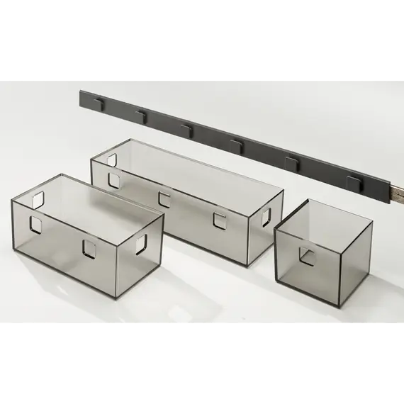 Лоток 168х84 мм Banio Ninka, графит полупрозрачный арт.5017.11.20911