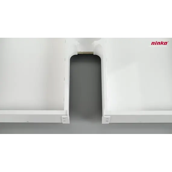 Левая сторона рамки для закрывания выреза сифона Banio Ninka, светло-серый арт.5011.11.20171 - 2