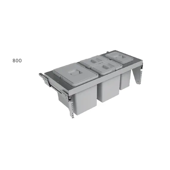 Органайзер нижний под мойку выдвижной, 33 л, шкаф 800мм арт.700B.SIGE.800