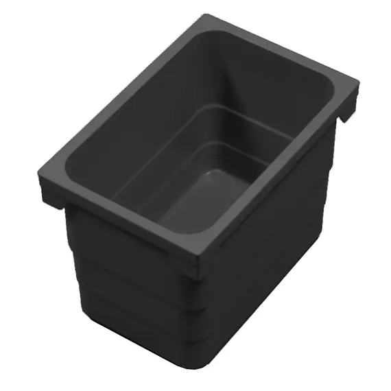 Контейнер для мусора 4,2 л 230*153*170 мм (dark grey) Eins2vier Ninka арт.5178.92.41514