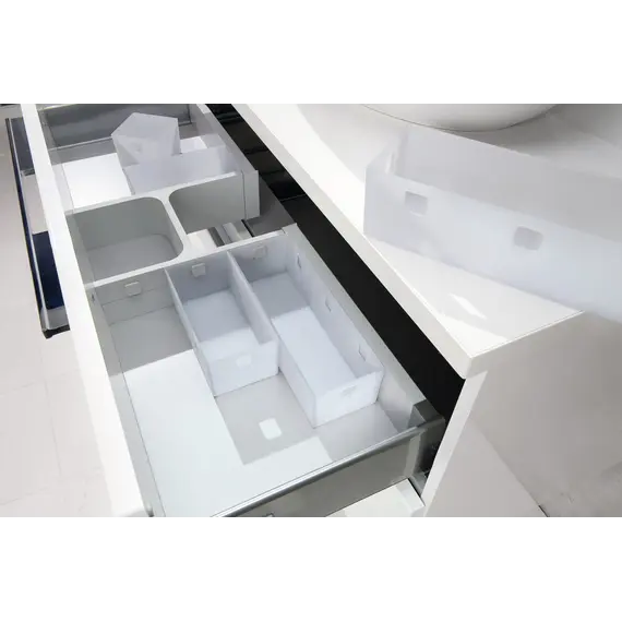 Правый фиксатор рамки для закрывания выреза сифона Banio Ninka, светло-серый арт.5015.12.20171 - 5