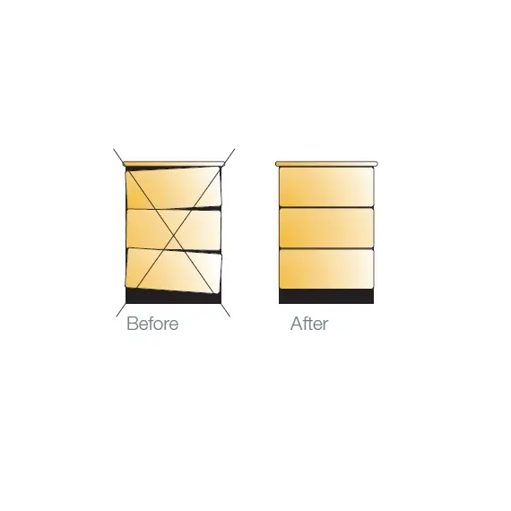 Регулятор передней панели ящика, d20 мм, белый арт.006308-877-001 - 6