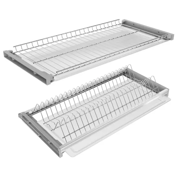 Комплект посудосушителя с рамкой 900 мм с регул, ДСП 16, хром (2 поддона) арт.DFW.900.16.2