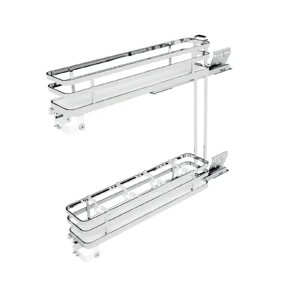 Корзина выдвижная, глубина 500 мм, шкаф 150мм арт.002Plus.SIGE.500.150