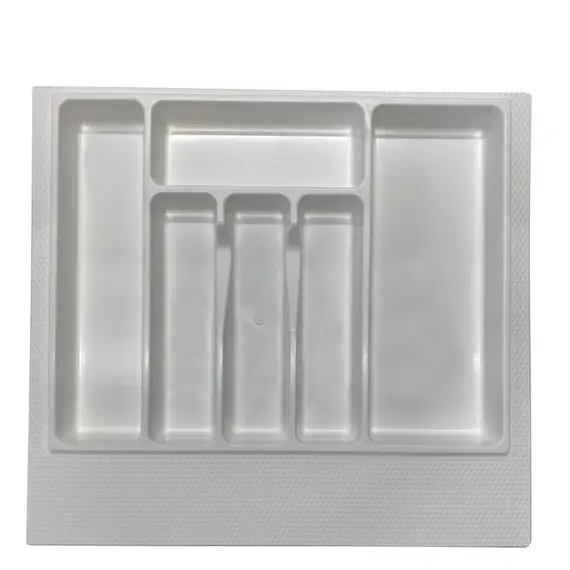 Лоток 600 мм серый, ПС, насечки с обратной стороны, арт.Лоток 600 сер ПС