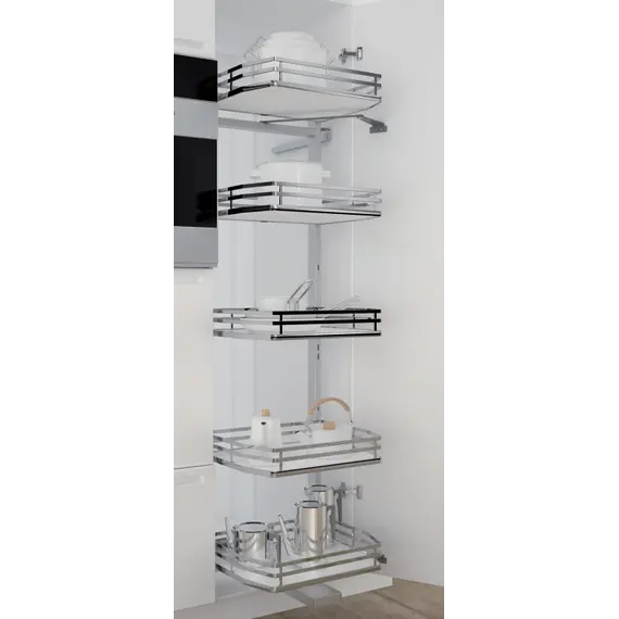 Колонна выдвижная (компл), 5 корзин, шкаф 300мм арт.295Plus.onebox.300