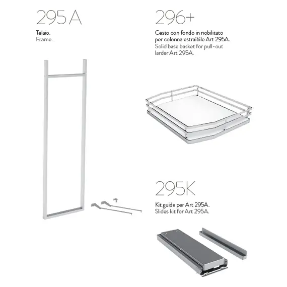 Колонна выдвижная (компл), 5 корзин, шкаф 300мм арт.295Plus.onebox.300 - 2