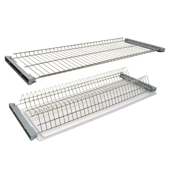 Комплект посудосушителя в шкаф шириной 900 мм, ДСП 16, хром (1 поддон) арт.DW.900.16