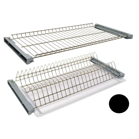 Комплект посудосушителя в шкаф шириной 900 мм, ДСП 16, черный (1 поддон) арт.DB.900.16 - 1