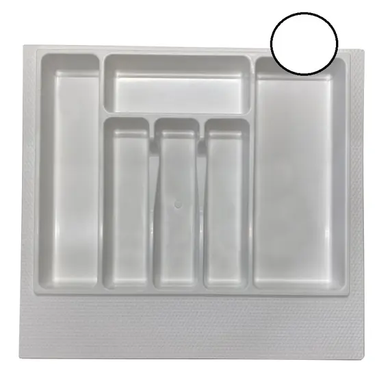 Лоток 600 мм белый, ПС, насечки с обратной стороны, арт.Лоток 600 бел ПС