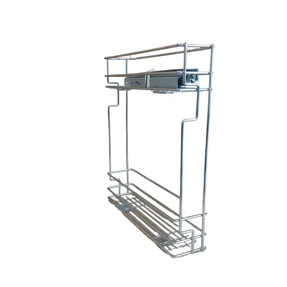 Бутылочница выкатная в базу 150мм, с доводчиком, левая арт.B150-L