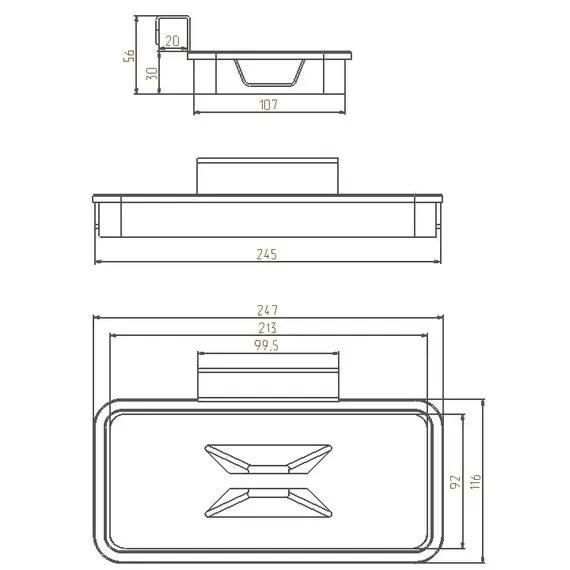 Держатель для мусорных пакетов 247*140*56 мм - 2