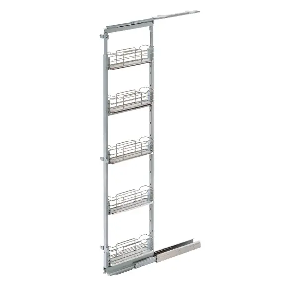 Колонна выдвижная, 5 корзин, шкаф 150мм арт.258i.150