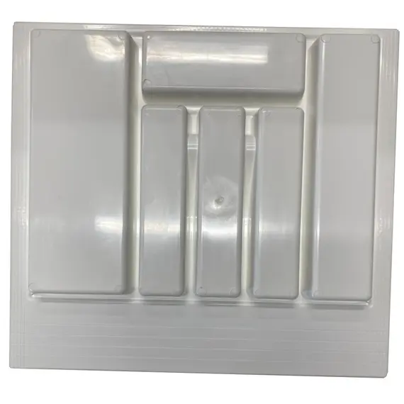 Лоток 500-550 мм белый, ПП, насечки с обратной стороны, арт.Лоток 500-550 бел - 2