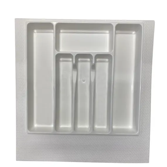 Лоток 500 мм серый, ПП, без насечек, арт.Лоток 500 сер