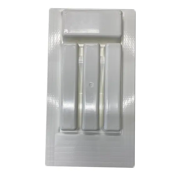 Лоток 300-350 мм серый, ПП, насечки с обратной стороны, арт.Лоток 300-350 сер - 2