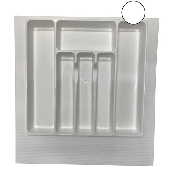 Лоток 500 мм белый, ПП, без насечек, арт.Лоток 500 бел