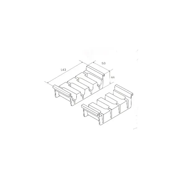 Подставка для 4-х ножей 150 мм Cuisio (серый) арт.2056.52.30411 Ninka - 1