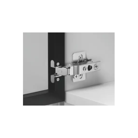 Петля 896 без пружины, для алю. профиля, Накладная, 28мм, Никель арт.896-0T41-733