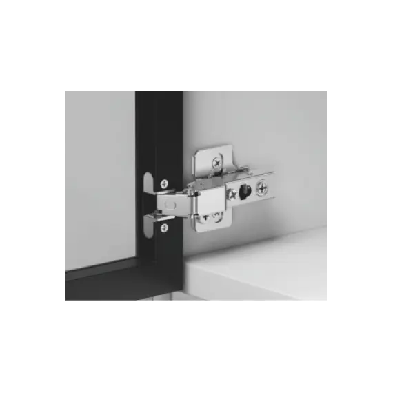 Петля 896 без пружины, для алю. профиля, Полунакладная, 28мм, Никель арт.896-0T53-733