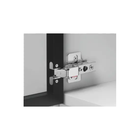 Петля 896 с регулировкой доводчика, для алю. профиля, Полунакладная, 28мм, Черный никель арт.896-0T50-981