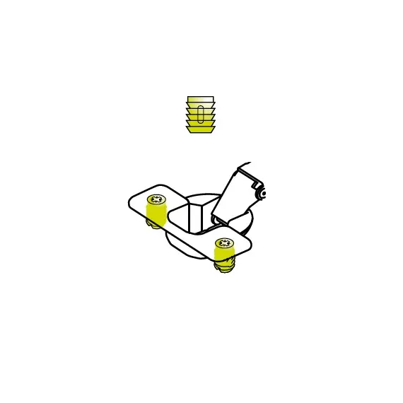 Петля мебельная Titus S-Type 90 градусов 110/45/0 мм. арт.248-0171-050-ST - 4