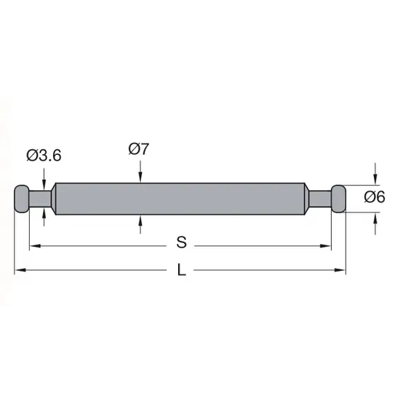 Дюбель мебельный двойной без кольца Titus System 5 длина 47,4 мм. Арт: 005929-883-300 - 3