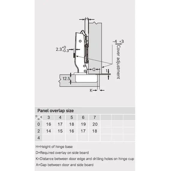 Петля 896 без пружины, Накладная, 48мм, Черный никель арт.896-0672-981 - 1