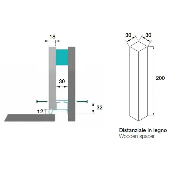 Профиль вертикальный боковой Gola арт.70.1020.60.00.450 - 3