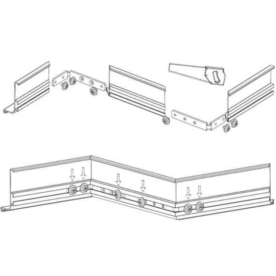 Комплект скоб (2 шт) для соединения профиля Gola арт.10.999.039.000.000 - 2