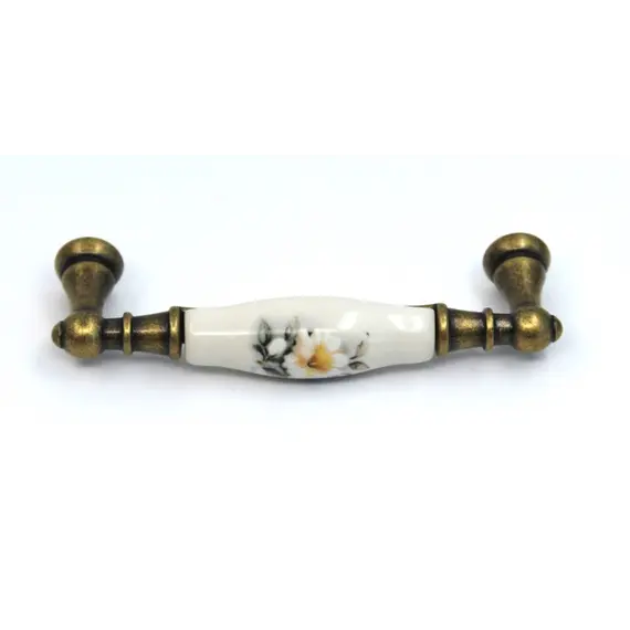 Ручка скоба для мебели Bosetti Marella Флоренция, 96 мм, керамика. Арт: 15141P0962B.09 - 2