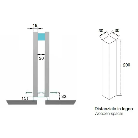 Профиль вертикальный средний Gola LED R=0 арт.70.1025.803.00.450 - 3