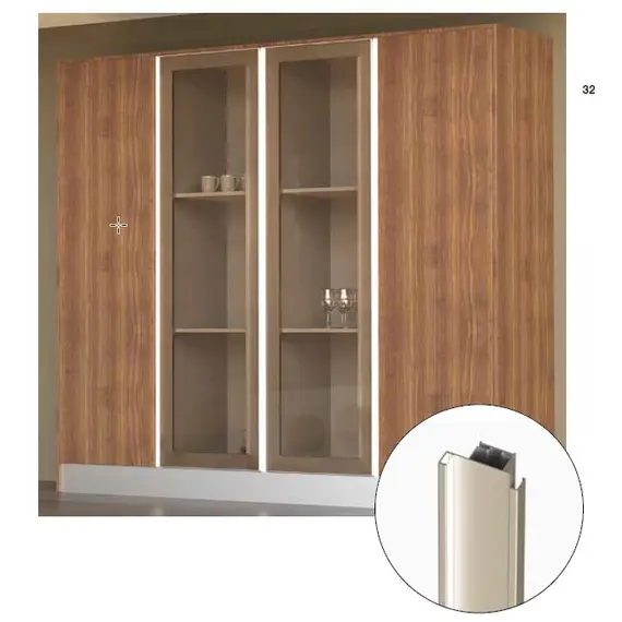 Профиль вертикальный средний Gola LED R=0 арт.70.1025.801.00.450 - 1