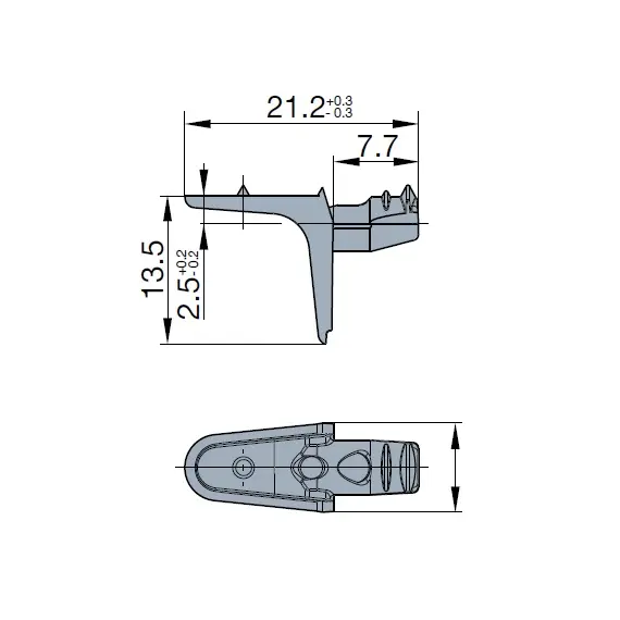 Полкодержатель TeraBlack 5 мм арт.001916-959-300 - 3
