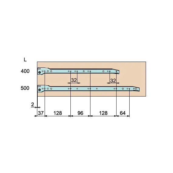 Метабокс METAL BOX ECO 150х500 мм, белый арт.7150.500.01 - 4