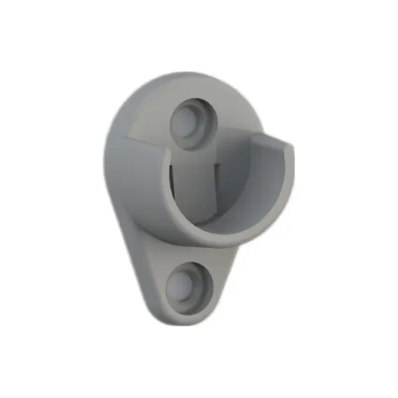 Штангодержатель для круглой трубы d=25 мм, белый ШКБ-250