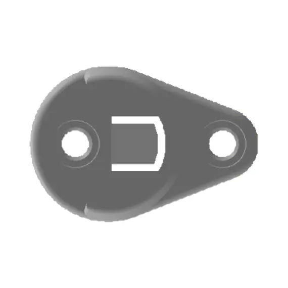 Штангодержатель для круглой трубы d=25 мм, белый ШКБ-250 - 1