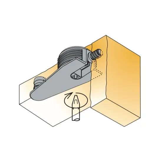Дюбель эксцентриковый Titus System 6 Quickfit-Expando M4x7 мм. Арт: 006405-883-300 - 2