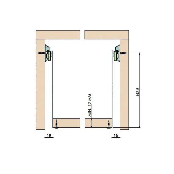 Метабокс METAL BOX ECO 150х400 мм, белый арт.7150.400.01 - 2