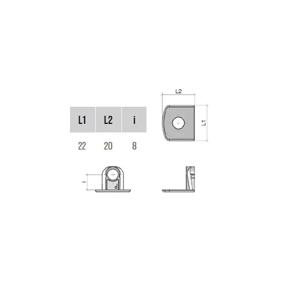Крепление полкодержателя, никель арт.SO030ZNL - 10